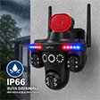 MPIA Premium Wifi Özellikli 20MP 5 Kameralı 5 Görüntülü 3 PTZ Telefondan Kontrol Renkli Gece Görüşlü Güvenlik Kamerası