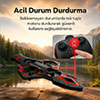 LED Işıklı El Hareketi Kontrollü Mini Drone Takla Özellikli Uçuş Tek Tuş Kalkış Uzaktan Kumandalı Uçak Drone