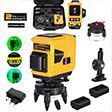 Assur 360 Derece 12 Köşe Otomatik Hizalamalı Yeşil Çizgili Su Terazili Lazer Metre Hizalama