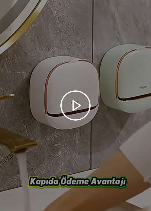 Yapışkanlı Modern Sabunluk Kapaklı Kendinden Boşaltmalı Su Tutmaz Katı Sabunluk
