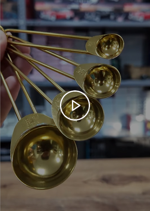 4 Adet Büyük Boy Paslanmaz Çelik Ölçü Kaşığı Seti Ölçü Kabı 60ml 80ml 125ml 250ml