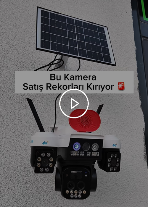 O-Kam Pro 3 Kameralı 3 Görüntülü Ultra HD 360 Dönebilen Kablosuz Wifi Kamera Renkli Gece Görüşlü Su Geçirmez Sesli Görüşme Hareket Takip